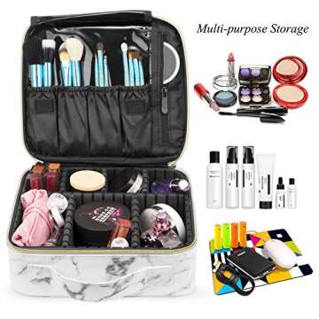 Stylish ibeacos Makeup Bag Organizer for Travel