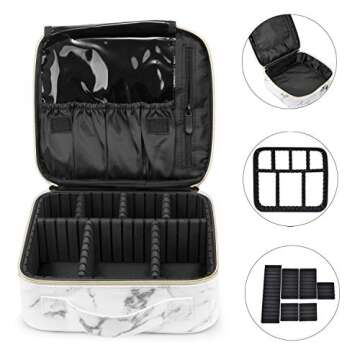 Stylish ibeacos Makeup Bag Organizer for Travel