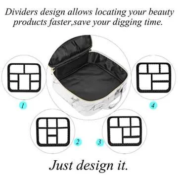 Stylish ibeacos Makeup Bag Organizer for Travel