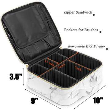 Stylish ibeacos Makeup Bag Organizer for Travel