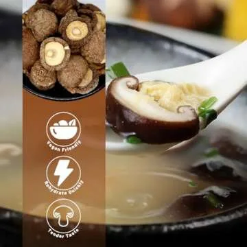ONETANG Natural Dried Shiitake Mushrooms - Premium Flavors |AAA Grade Extra Dry Mushrooms for Soups, Sauces, Pasta and Risotto, Rehydrate Quickly, All Natural & Vegan | 16 Oz