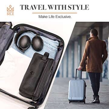 Leather Toiletry Bag for Men, Gift For Men, Mens Travel Bag Toiletry, Leather Shaving Bag, Leather Dopp Kit for Men, Mens Leather Toiletry Bag, Mens Travel Toiletry Bag, Hygiene & Grooming Kit