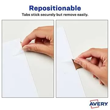 Avery Mini Ultra Tabs, 1" x 1.5", 2-Side Writable, Assorted Metallic Colors, 40 Repositionable Tabs (74785)