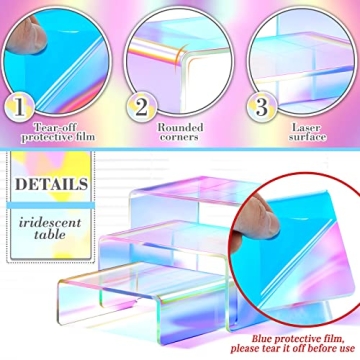 Vibrant Acrylic Display Stands Set for Events and Displays