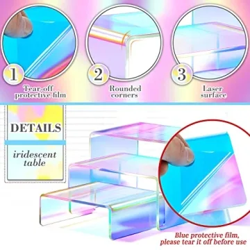 Vibrant Acrylic Display Stands Set for Events and Displays