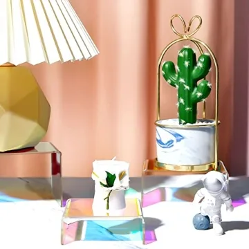 Vibrant Acrylic Display Stands Set for Events and Displays