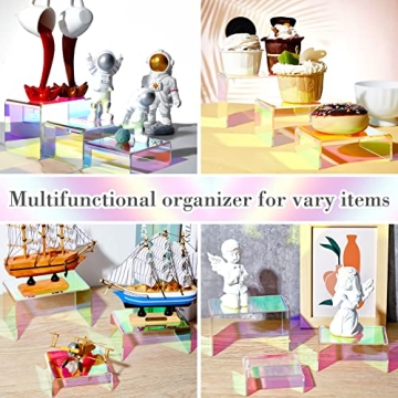 Vibrant Acrylic Display Stands Set for Events and Displays