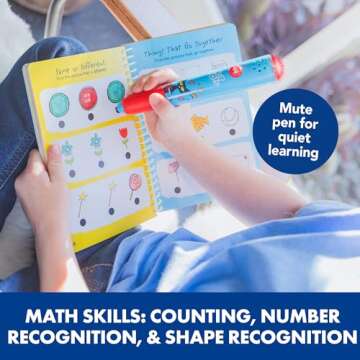 Educational Insights Hot Dots Pete The Cat Preschool Reading & Math - Preschool Learning Activities for Kids Ages 4+