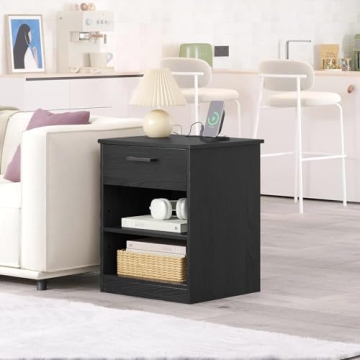 ODIKA Everyday Side Table with Fast Charging Station