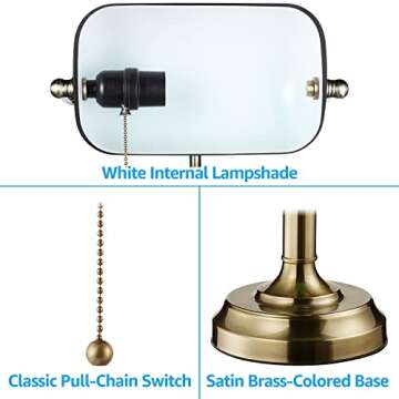 Vintage TORCHSTAR Green Bankers Desk Lamp for Office