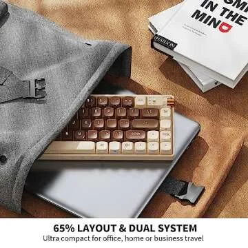 ROYALAXE R68 60% Wireless Mechanical Keyboard, Hot Swappable Custom Keyboard,Pre-lubed Gateron Pro Yellow Switches RGB Gaming Keyboard, 2.4GHz/Type-C/BT5.0 Mechanical Keyboard (Brown)