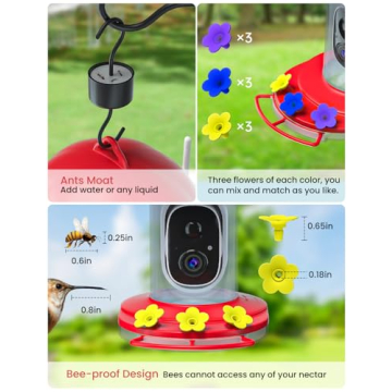 DOCOON Hummingbird Feeder Camera Ideal for Bird Lovers