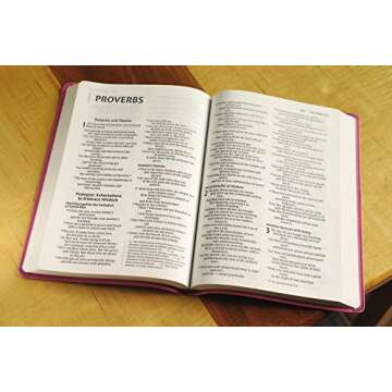 NIV, Value Thinline Bible, Large Print, Leathersoft, Pink, Comfort Print
