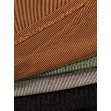 MakeMeChic Women's Stylish Ribbed Knit Tank Tops Pack