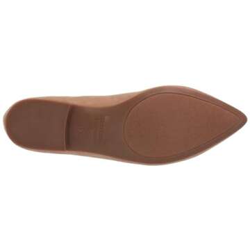 Amazon Essentials Women's Loafer Flat, Light Tan Microsuede, 5