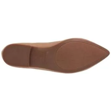 Amazon Essentials Women's Loafer Flat, Light Tan Microsuede, 5