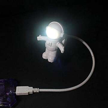 SOONDAR® Creative Spaceman Astronaut LED Flexible USB Light for Laptop PC Notebook