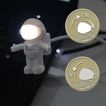 SOONDAR® Creative Spaceman Astronaut LED Flexible USB Light for Laptop PC Notebook