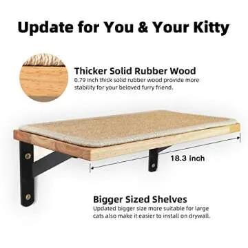 FUKUMARU Cat Wall Shelves - Stylish and Durable Solution