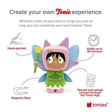 Tonies Fairy Creative Audio Character - Record and Upload up to 90 Minutes of Your Own Stories and Songs