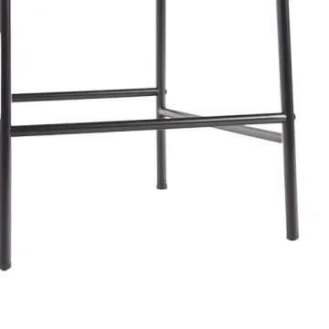 Walker Edison Curved Back Counter Stools Set of 2 Ivory