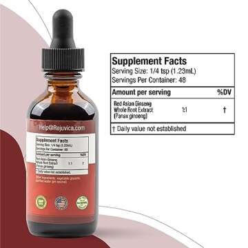 Active Ginseng Korean Red Panax Ginseng with Natural Ginsenosides - All-Natural Advanced Liquid Solution for 2X Absorption - Supports Healthy Energy, Vitality, Mood and More