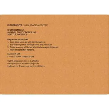 Happy Belly Dark Roast Coffee Pods for Keurig 100 Count