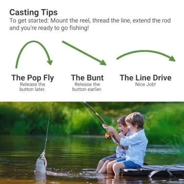 Lanaak Kids Fishing Pole and Tackle Box - with Net, Travel Bag, Reel and Beginner’s Guide - Rod and Reel Kit for Boys, Girls, or Youth (Pink - Open Reel)