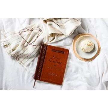 Jesus Calling, Large Text Brown Leathersoft, with full Scriptures: Enjoying Peace in His Presence (a 365-day Devotional)