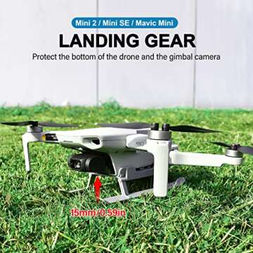 STARTRC Mini 2 SE Accessories Kit（4-in-1） Propeller Guard+Propeller Holder+Motor Cover Cap+Landing Gear for DJI Mini 2 SE/Mini 2 /Mini SE Accessories