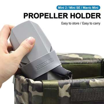 STARTRC Mini 2 SE Accessories Kit（4-in-1） Propeller Guard+Propeller Holder+Motor Cover Cap+Landing Gear for DJI Mini 2 SE/Mini 2 /Mini SE Accessories