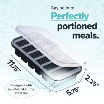 Souper Cubes Silicone Freezer Molds for Easy Meal Prep