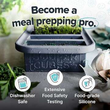 Souper Cubes Silicone Freezer Molds for Easy Meal Prep