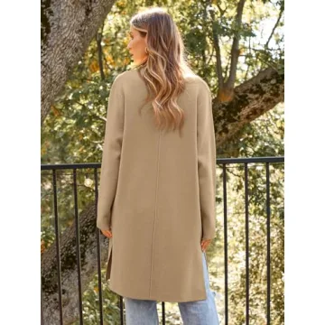 LILLUSORY Women's Long Cardigan Elegant & Warm Winter Style