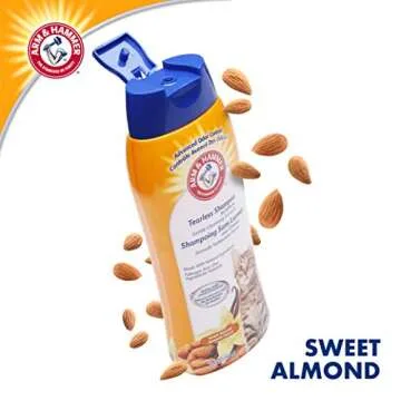 Arm & Hammer Tearless Kitten Shampoo for CatsNatural Cat Shampoo for Odor Control with Baking Soda, 20 Fl Oz Gentle Cleansing Kitten Shampoo in Sweet Almond Scent (Pack of 1)