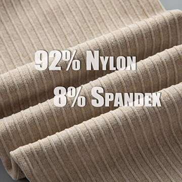 Workout Sets for Women 2 Piece Long Sleeve Seamless Crop Tops Gym Clothes Outfit