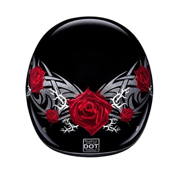 Daytona DOT Approved Half Skull Cap Helmet - Rose Color