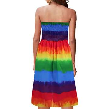 Stylish Plus Size Tube Top Sundress for Women - Beach Boho Dress
