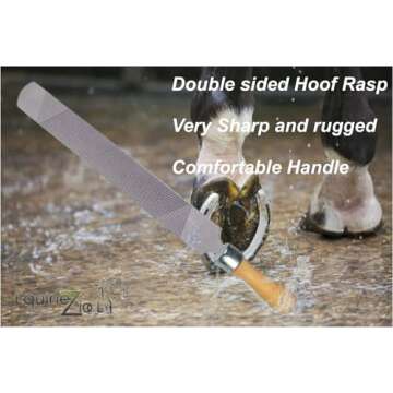 Premium Farrier Hoof Rasp - Heavy-Duty Hoof Trimming Tool