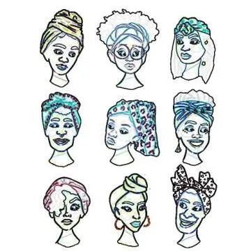 FANS FACE Traditional African Headwrap Headtie Nigerian Scarf Headwear Lots Colors Available