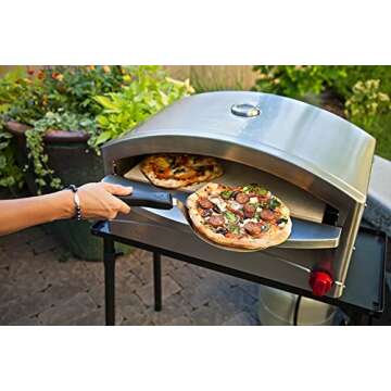 Camp Chef Italia Outdoor Pizza Oven - 15" x 26" x 16" Pizza Oven - Italia Artisan Pizza Oven - Premi...