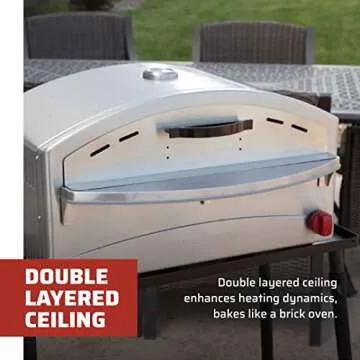 Camp Chef Italia Outdoor Pizza Oven - 15" x 26" x 16" Pizza Oven - Italia Artisan Pizza Oven - Premium Outdoor Pizza Oven - Pizza Oven for Outdoor Cooking