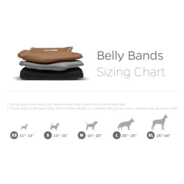 Pet Parents® Washable Belly Bands for Male Dogs (3pack) + Extendrs® of Durable Dog Diapers Male, Premium Male Dog Diapers & Dog Wraps (X-Small, Natural)
