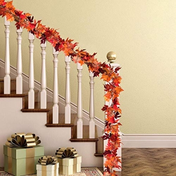 Artiflr Fall Maple Leaf Garland for Home Decor