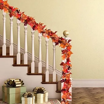 Artiflr Fall Maple Leaf Garland for Home Decor