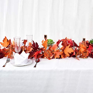 Artiflr Fall Maple Leaf Garland for Home Decor