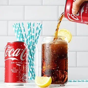 Beneti Stylish Iced Coffee Glasses Set - Dishwasher Safe