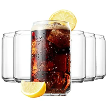 Beneti Stylish Iced Coffee Glasses Set - Dishwasher Safe
