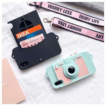 UnnFiko Wallet Case for iPhone X - Cute & Functional