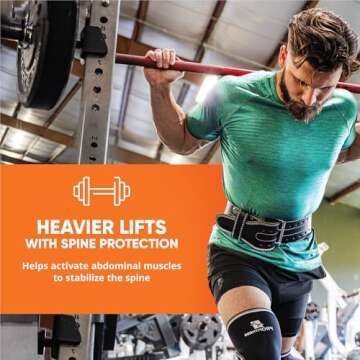 ProFitness Weight Lifting Belt for Women - 4'' Wide Comfortable Workout Belt for Women - Weight Belt for Women Squats & Deadlifts - Back Support Weight Lifting Belt Women & Men